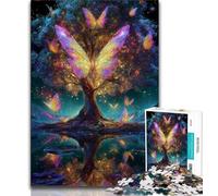 Puzzle "Albero delle farfalle" da 1000 pezzi per adolescenti, giochi educativi, decorazioni per la casa, regalo per tutta la famiglia, 50x75cm