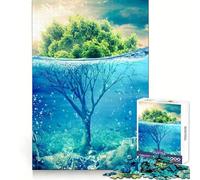 Puzzle Albero dell'Oceano, 1000 pezzi, gioco per lo sviluppo della mente, rilassante, taglio di precisione, pezzo da collezione (38x26cm)
