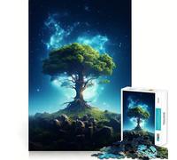 Puzzle Albero dell'Universo da 1000 pezzi,divertente per sviluppare la memoria,con bordi lisci e incastri perfetti,un modo divertente per riempire le ore vuote (50x75cm)