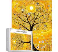 Puzzle Albero Puzzle 4000 Pezzi Jigsaw Adulti DIY Classici Gioco, Puzzles a Forma di Paesaggio, Giochi Rilassamento e Intelligence per Ragazzi 141x87cm/4000 pcs con Scatola Regalo in Legno H-511