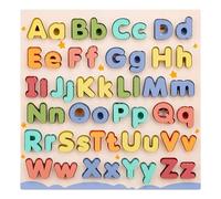 Puzzle Alfabeto,Giocattoli Educativi in Legno con Lettere Maiuscole e Minuscole | Interattivi Per Bambini Preschool per Sviluppare Motricità Fine e Apprendimento Casa Scuola