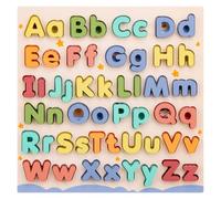 Puzzle 'alfabeto Sensoriale | Apprendimento Precoce, Puzzle in Legno con Lettere, Colorato, Set Alfabeto educativo, per Asilo Nido