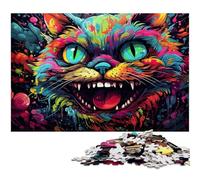 Puzzle Alice Cat da 1000 pezzi per adulti gioco educativo sfida giocattolo regali di Babbo Natale segreto 1000 pezzi (38x26 cm)