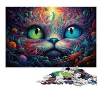 Puzzle Alice Cat da 1000 pezzi, puzzle difficili per adulti e adolescenti, serata di giochi in famiglia, idea regalo stimolante per la mente, 50x75CM/19,68x29,52 pollici