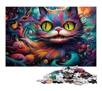 Puzzle Alice Cat per adulti, 1000 pezzi, perfetto per la casa o l'ufficio, regalo di Natale ideale, 26X38CM / 10,23x14,96 pollici.