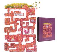 Puzzle all-edge, puzzle di compleanno Heist Hillside, 501 pezzi, puzzle sofisticato, puzzle a bordo pieno per adulti e famiglie, gioco di puzzle di alta qualità (viola)