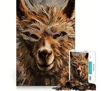 Puzzle Alpaca da 1000 pezzi per ragazzi,stimolante per le capacità cognitive,divertente,con incastro sicuro e nessun pezzo che si stacca,un modo coinvolgente per passare il tempo libero (38x52cm)