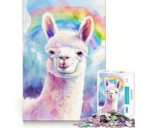 Puzzle Alpaca Meme Teenagers da 1000 pezzi,divertente gioco di memoria,componenti robusti e di facile utilizzo,portatile e adatto ai viaggi (38x52cm)
