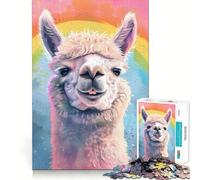 Puzzle Alpaca Meme Teenagers da 1000 pezzi,divertente gioco di memoria,componenti robusti e di facile utilizzo,portatile e adatto ai viaggi (38x52cm)