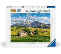 Ravensburger - Puzzle 500 Pezzi Alpe Di Siusi | Puzzle Per Adulti 500 Pezzi | Puzzle Adulti Per Bambini Dai 14 Anni In Su | Regalo Compleanno Per Bambini Dai 14 Anni In Su | Misure 49x36cm