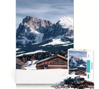 Puzzle Alpe di Siusi da 1000 pezzi,gioco di abilità mentale,fustellatura di alta precisione,hobby affascinante per i momenti di svago (50x75cm)