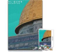 Puzzle AlQUDS Gerusalemme Palestina 1000 pezzi per adolescenti Sviluppo cognitivo Gioco divertente Speciale Regalo di festa premuroso Dimensioni 50x75cm