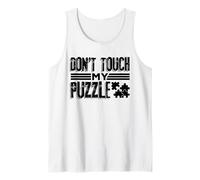 Puzzle Amante Puzzler Umorismo Non Toccare Il Mio Puzzle Canotta