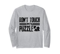 Puzzle Amante Puzzler Umorismo Non Toccare Il Mio Puzzle Maglia a Manica