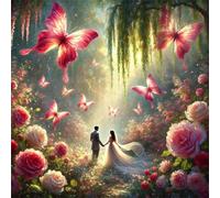 Puzzle Amanti paese delle fate, puzzle 100 pezzi per Adulti e Ragazzi 14x14inch, Intrattenimento Creativo, Sfide Divertenti, Bellissimi Regali per Gli Amanti dei Puzzles, puzzles Decorazione per Casa