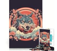 Puzzle Amaterasu Wolf 1000 - Gioco cognitivo divertente con componenti robusti e ben definiti,ideale per momenti di tranquillità e allenamento mentale a casa (38x52cm)