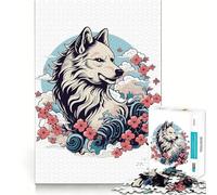 Puzzle Amaterasu Wolf Teenagers da 1000 pezzi,gioco di memoria divertente,componenti robusti e di facile utilizzo,portatile e adatto ai viaggi (38x52cm)