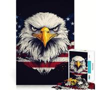 Puzzle American Eagle per adulti,1000 pezzi,stimolante per la mente,con tagli precisi e allineamento perfetto,ideale per creare legami affettivi (50x75cm)