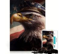 Puzzle American Eagle per ragazzi,1000 pezzi,gioco di abilità mentale,taglio laser per un incastro perfetto,momento di tranquillità,esercizio mentale a casa (38x26cm)