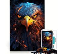 Puzzle American Eagle Pride Fire da 1000 pezzi,gioco cognitivo divertente con componenti robusti e ben definiti,ideale per momenti di tranquillità e allenamento mentale a casa (38x52cm)