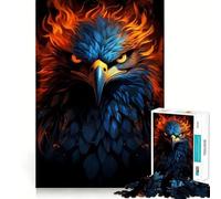 Puzzle American Eagle Pride Fire da 1000 pezzi per adulti,divertente attività di allenamento mentale,taglio laser di alta qualità,rilassante,per attività di gruppo al chiuso (50x75cm)