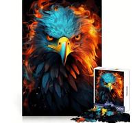 Puzzle American Eagle Pride Fire da 1000 pezzi per adulti per lo sviluppo delle capacità cognitive ideale per il relax e il tempo libero con chiusura a scatto perfetto come regalo di Natale (38x52cm)