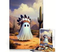 Puzzle American Ghost da 1000 pezzi per ragazzi, esercizio di logica, divertimento tranquillo, bordi puliti, regalo festivo (38x26cm)
