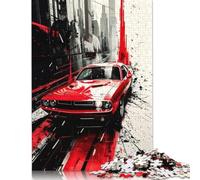 Puzzle American Muscle, puzzle rettangolare di carta ad incastro preciso per bambini e bambine, regali di Natale 1000 pezzi (75x50 cm)