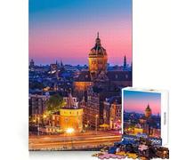 Puzzle Amsterdam da 1000 pezzi per adolescenti, stimola la memoria, ideale per il tempo libero, con bordi nitidi, perfetto come regalo per le vacanze (50x75cm)
