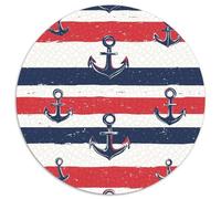 Puzzle Ancore a righe 1000 pezzi Rotondo elementi Nautici Puzzle difficile per adulti, giochi e regali, 1000 pezzi (67,5 x 67,5 cm)