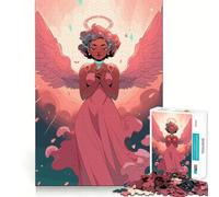 Puzzle Angel Girl da 1000 pezzi per adulti,divertente per allenare la mente,con tagli di precisione e bordi lisci,attività coinvolgente per serate tranquille (38x52cm)