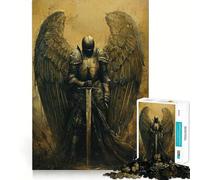Puzzle Angelic Sentinel per adolescenti,1000 pezzi,gioco di memoria,incastro perfetto,nessun pezzo che si stacca,ideale da portare in viaggio,gioco per allenare la mente,regalo (50x75cm)
