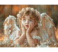Puzzle Angelo ala - Puzzle 5000 Pezzi per Adulti - Puzzles Giochi Rilassamento e Intelligence - Bene Confezionamento in Scatola - Stampa ad Alta Definizione - Puzzles Legno Impegnativi s7h-784