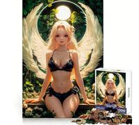 Puzzle "Angelo con ali bianche" da 1000 pezzi per ragazzi, ideale per sviluppare la memoria e trascorrere piacevolmente il tempo libero Bordi nitidi Regalo perfetto per le vacanze (38x26cm)