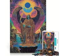 Puzzle "Angelo con ali e sfera" da 1000 pezzi per ragazzi,gioco stimolante per la mente,montaggio sicuro e stabile,attività divertente per tutta la famiglia (50x75cm)