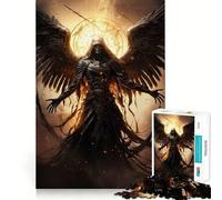 Puzzle Angelo della Morte per ragazzi,1000 pezzi,gioco stimolante per la mente,pezzi senza sbavature,taglio netto,facile da imparare,divertimento per tutta la famiglia (50x75cm)