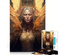 Puzzle Angelo delle Tenebre da 1000 pezzi esercizio mentale divertente,pezzi che si incastrano perfettamente,un modo coinvolgente per passare il tempo libero (38x52cm)