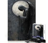 Puzzle Angelo delle Tenebre da 1000 pezzi per adolescenti, stimola la mente, crea un'atmosfera tranquilla, bordi uniformi, ideale per le vacanze (38x26cm)