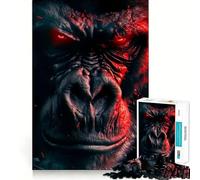 Puzzle Angry Gorilla da 1000 pezzi per ragazzi,divertente per stimolare la mente,con pezzi di dimensioni uniformi e precisi,ideale per attività di gruppo rilassanti in casa (50x75cm)