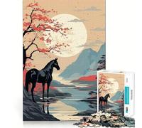 Puzzle Animal Japan Vibes da 1000 pezzi,gioco di concentrazione mentale,taglio di precisione,bordi lisci,attività rilassante per serate tranquille (50x75cm)