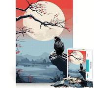 Puzzle Animal Japan Vibes da 1000 pezzi per ragazzi,divertente gioco di memoria,facile da completare,senza soluzione di continuità,rilassante attività di gruppo al chiuso (38x52cm)