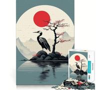 Puzzle Animal Japan Vibes per adulti,1000 pezzi,gioco di memoria,montaggio sicuro e stabile,gioco significativo per costruire connessioni (38x26cm)