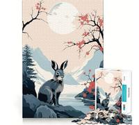 Puzzle Animal Japan Vibes per adulti,1000 pezzi,gioco di memoria per allenare la mente,taglio laser per un incastro perfetto, alleviare lo stress (38x26cm)