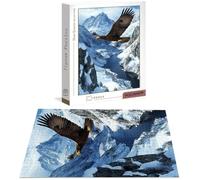 Puzzle Animale Puzzle 1000 Pezzi Jigsaw Adulti DIY Classici Gioco, Puzzles a Forma di Aquila, Giochi Rilassamento e Intelligence per Ragazzi da 14 Anni 75 x 50 cm/1000 pcs con Regalo in Legno B-6248