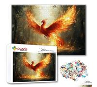 Puzzle Animale Puzzle 3000 Pezzi Fenice, Adulti e Adolescente Divertente Giocattolo per Giocare, Impegnativi Impossibile Jigsaw con Poster e Borsa Chiusa per Decorazioni Casa Parete, Regalo Donna A-6