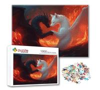 Puzzle Animale Puzzle 4000 Pezzi Drago, Adulti e Adolescente Divertente Giocattolo per Giocare, Impegnativi Impossibile Jigsaw con Poster e Borsa Chiusa per Decorazioni Casa Parete, Regalo Donna J-5