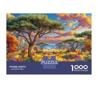 Puzzle Animalei della savana africana 1000 Pezzi Per Adulti E Bambini, Giochi Stimolanti Per Tutta La Famiglia, 52x38cm/1000pcs