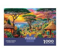 Puzzle Animalei della savana africana 1000 Pezzi Per Adulti E Bambini, Giochi Stimolanti Per Tutta La Famiglia, 52x38cm/1000pcs