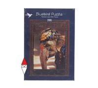 PUZZLE ANIMALI BLUEBIRD ELEFANTI PAINTED LADY WITH FRAME 2000 PZ