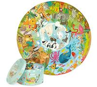 Puzzle Animali Di Tutto Il Mondo Per Bambini - Puzzle Bambini Da 5 A 8 Anni 150 Pezzi - Giochi Da Tavolo Bambini 6 Anni - Puzzle Rotondo Con Porta Puzzle Diametro 58cm Ecofriendly By Boppi
